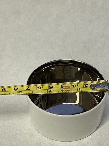 Dibbern Fine Bone China Platin Weiß Dipschale Nussschale Germany Platin Low Cup - Bild 8 von 9