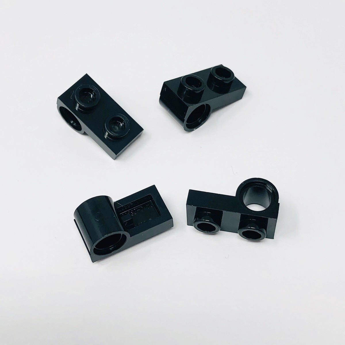 18677 LEGO Parts Plate Modified 1x2 w/ Pin Hole on Bottom BLACK (4