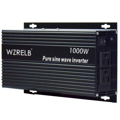 24V Pure Sine Wave Power Inverter 1000W Converter Car Camp RV Solar Motor Home