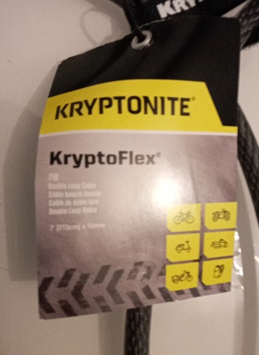 Extensor de bloqueo de bicicleta Kryptonita KryptoFlex 710 cable en bucle 213 cm x 10 mm - Imagen 3 de 4