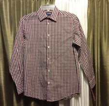 Boys Chaps Dress Shirt Dark Red - Size 14/16 MSRP 34.00 - Brand New 