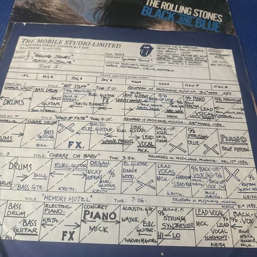 ROLLING STONES Black & Blue 1976 LP COC79104 VINYL VG/VG - Picture 7 of 12