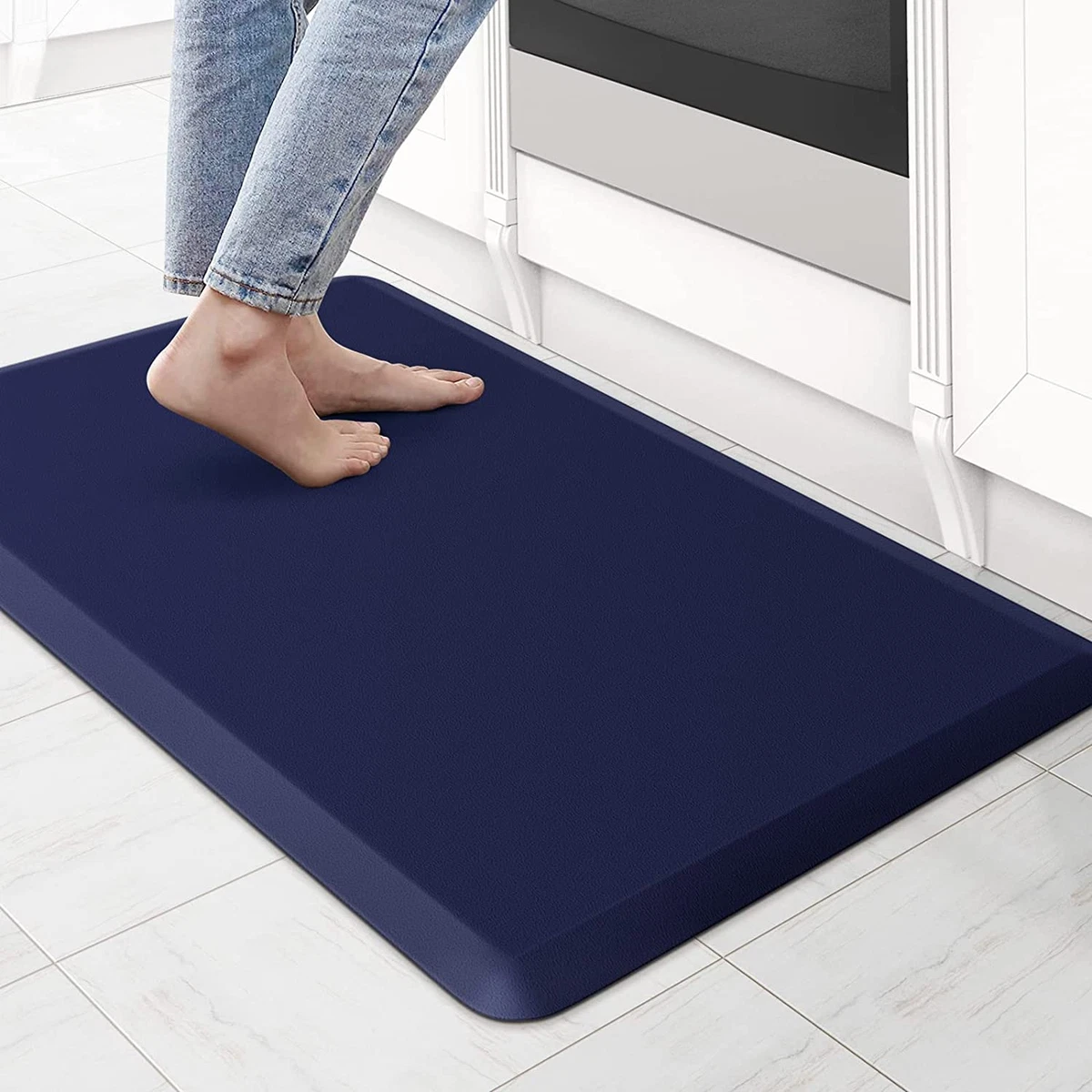 Kitchen Thick Floor Mat Waterproof Anti-Fatigue Non Slip Kitchen Cushioned  Rug 3