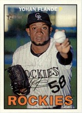 2016 Topps Heritage #298 Yohan Flande - NM