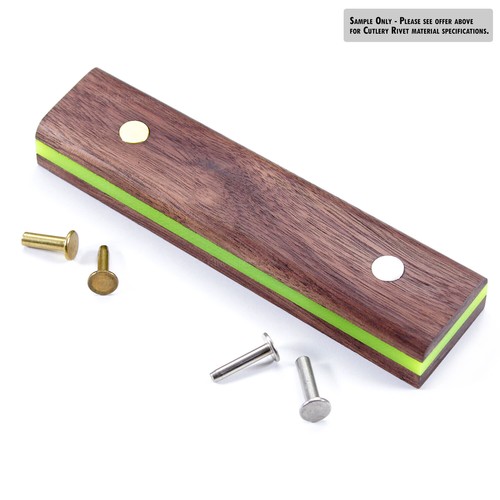 Cutlery Rivets (10 Pack) - Matching Step Drills Optional - for DIY Knife Handles - Picture 12 of 24