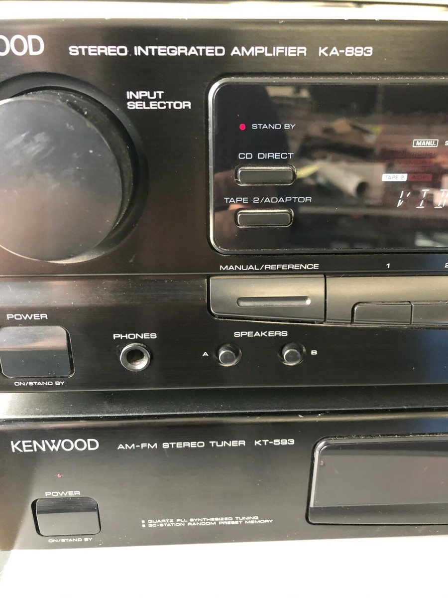 Kenwood amplifier KA- 893+KT-593-No Remotes | eBay