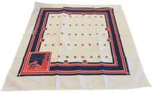 Vintage Frankie Welch Scarf Republican Logo American Red White Blue 21" Square