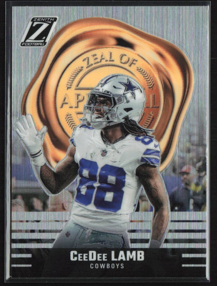 2023 Panini Zenith Zeal Of Approval #17 CeeDee Lamb Dallas Cowboys