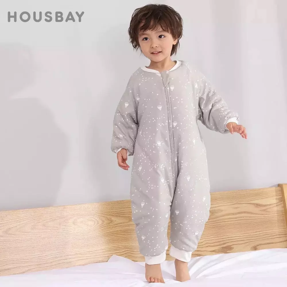 Baby Sleeping Bag Cute Flowers Print Toddler Sleepwear Walk Play Pajamas 2.5Tog