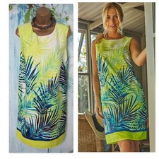 NEW ROMAN DRESS SIZE 20, Tropical Lime palm Shift  Occasion Summer Holidays