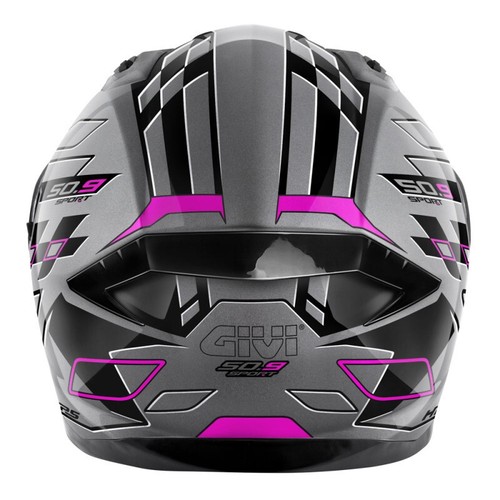 Casco integrale Givi 50.9 ASSAULT TITANIUM BLACK PINK helmet casque TAGLIA S - Picture 4 of 4