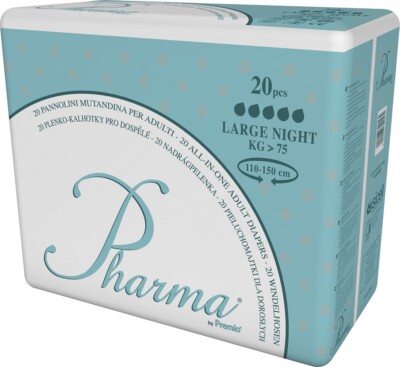 Pharma Slip Windeln mit Folie - Nacht - Large - Karton (4x20 Windeln)