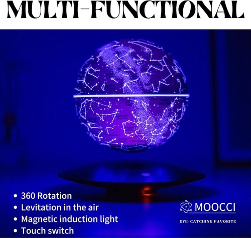 Magnetic Levitation Floating Globe Levitation LED Earth Floating Light Art Decor - Picture 7 of 10