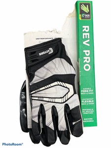 sticky cutters tack receivers rev gloves football grey pro