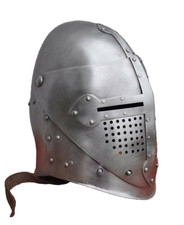 Medieval Knight Templar Crusader Helmet Halloween Costume Reproduction preowned