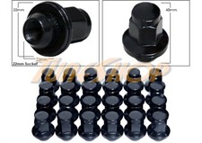 24 Toyota Lexus 14x1.5 1.5 Oem Oe Stock Factory Wheels Rims Mag Lug Nuts Black