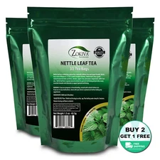 Nettle Leaf Tea Bags - 3-Pack (90) Premium Quality, Caffeine-free Herbal Tea