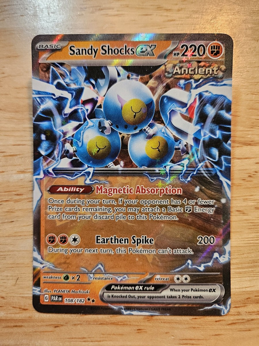 Sandy Shocks ex 108/182 Paradox Rift (PAR) NM Double Rare Pokemon
