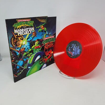 TMNT Vinyl LP Record Teenage Ninja Turtles Manhattan Project Tournament Fighters