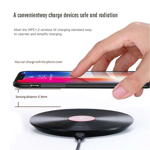 X2 Mejor Teléfono Móvil Inalámbrico Rápido 10W Velocidad Cargador de Alimentación Sin Cable Almohadilla de Carga - Imagen 8 de 13