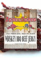 JerkyJerks Whiskey BBQ Beef Jerky 7oz