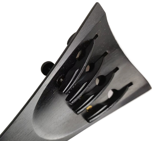 Ebony Wood Cello Tailpiece with Gut finetuners,4/4 Cello Accessories - Picture 3 of 6