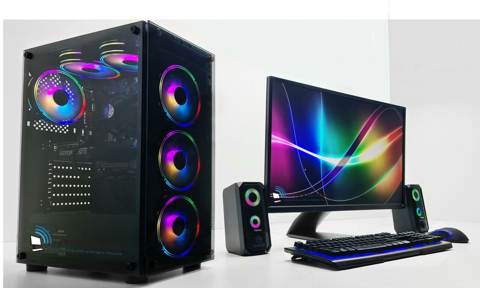 Gaming PC " Monitor Setup Bundle i7   SSD 1TB GB Ram