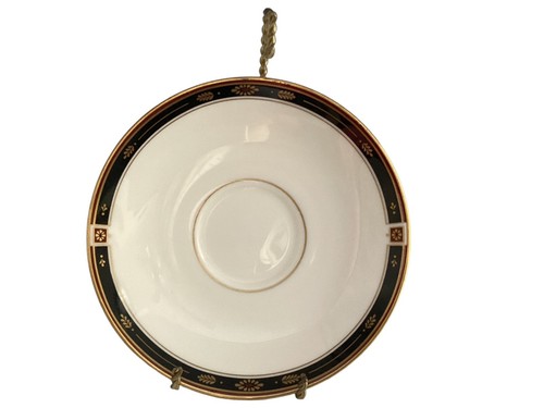 Lenox Classics Collection Regency Black Pattern Tea Cup and Saucer - Picture 5 of 5