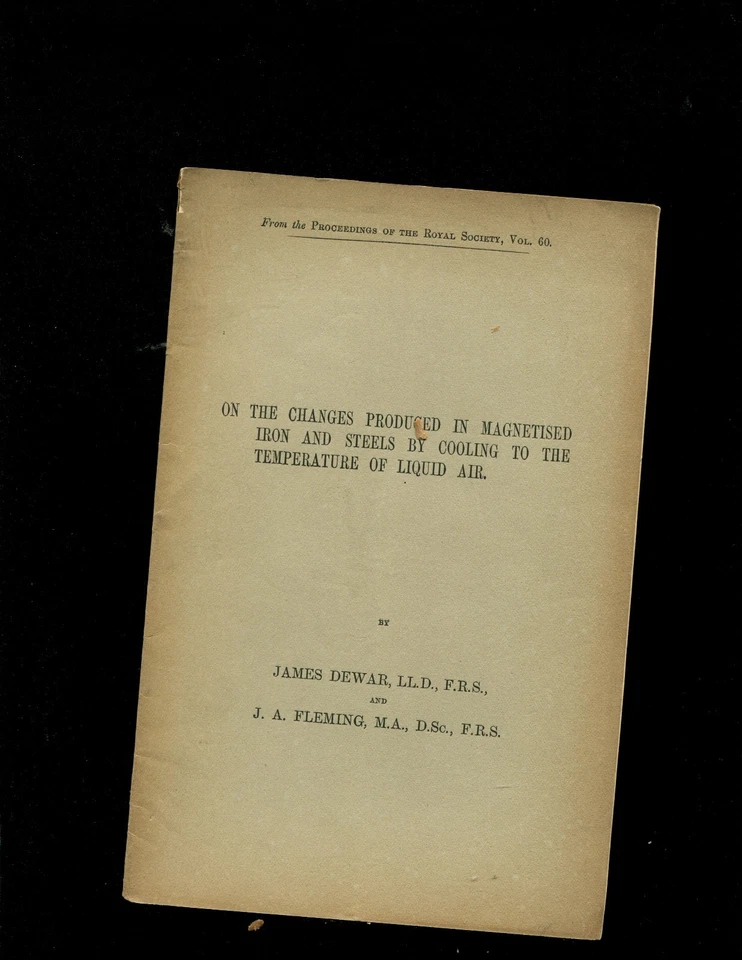 DEWAR, James. THIRTY OFFPRINTS... Low temperature stuff  - Image 2 of 4