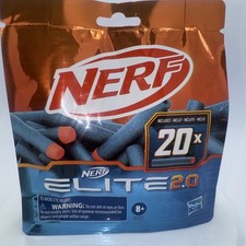 GENUINE NERF - Pack of 20 ELITE 2 - 2.0 Darts Ages 8 HASBRO FRESH