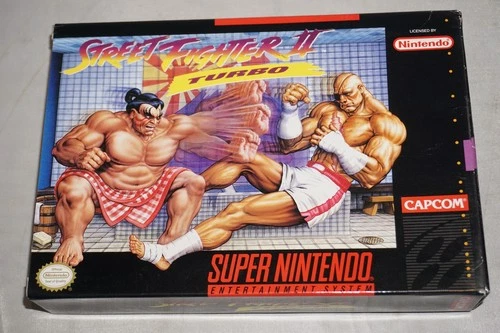 Street Fighter II Turbo 2 (Super Nintendo SNES) Complete w/ Reg CIB Near Mint