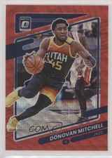 2021-22 Panini Donruss Optic Red Wave Prizm Donovan Mitchell #45 9hx