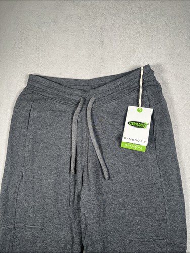 NWT Cariloha Bamboo Jogger Men M Carbon Heather Gray Lightweight Comfort Wicking - Picture 3 of 12