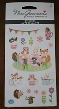 Mrs. Grossman's WOODLAND TEA PARTY stickers, Mrs. Grossman woodland animals