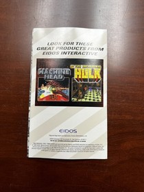 Tomb Raider (Sega Saturn, 1996) Lara Croft EIDOS Manual Only 