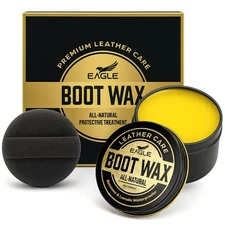 Boot Wax Waterproofer  Conditioner – 4oz Beeswax Leather Waterproofing Wax fo...