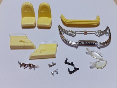 BURAGO 1/18 JAGUAR E-TYPE CABRIO & COUPE ERSATZTEILE - GEBRAUCHTER ZUSTAND #4