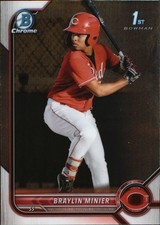 2022 Bowman #BCP-93 Braylin Minier Chrome Prospects