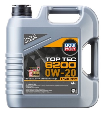 For LIQUI MOLY 20788 0W-20 4L TOP TEC 6200 LIQUI MOLY VW 508.00/509.00