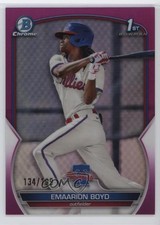 2023 Bowman Chrome Prospects Fuchsia Refractor /199 Emaarion Boyd #BCP-128 1k9t