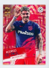 2021-22 Rodrigo De Paul Topps x Steve Aoki Kaleidoscope Red Atletico Madrid 9/10