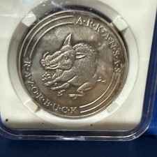 Arkansas Razorbuck Silver Dollar
