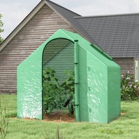 GewäChshaus FoliengewäChshaus Treibhaus Pflanzenhaus Tomatenhaus 180X100X168Cm