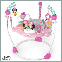 Bright Starts Disney Baby Minnie Mouse Activity Jumper 10 Toys Lights & Music 4-