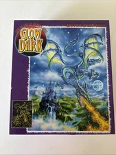 Ceaco DRAGON FIRE Glow in Dark 550 Piece Jigsaw Puzzle 24"x18" Fantasy