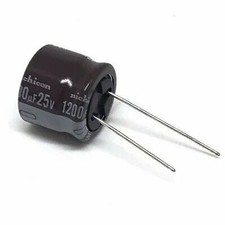 1200UF 25V Radial Electrolytic Capacitor PL M Nichicon