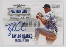 2018 Onyx Platinum Elite Blue Auto Taylor Clarke #PE-TC Auto 9l6