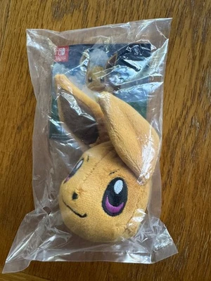 Pokemon Lets Go Eevee Plush Keychain (Nintendo, 2018) Brand New - image 1 of 2