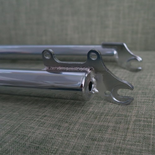 CDHPOWER 1-1/8" Threadless Bicycle Fork 26" Triple Tree Non-suspension Bike Fork - Picture 6 of 8