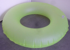 Duży neonowy żółty PIERŚCIONEK PŁYWACKI, D = 62cm / 25" płaski